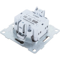 Механизм выключателя GUSI ELECTRIC Bravo 1 клавиша, СУ, 10А, 250В, графит С10В1-010