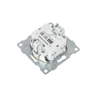 Механизм проходного переключателя GUSI ELECTRIC Bravo 1 клавиша, СУ, 10А, 250В, бежевый С10В4-003