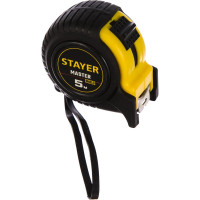 Рулетка Stayer MASTER 5м/25мм, ударостойкий обрезиненный корпус 34025-05-25