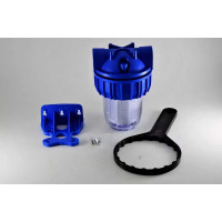 Колба фильтра для воды Unipump 5 CFC-5K резьба 1, с картриджем NT-5 55051