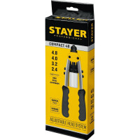 Компактный двуручный заклепочник STAYER Professional Compact-48 240 мм, 2.4 - 4.8 мм 3116_z01
