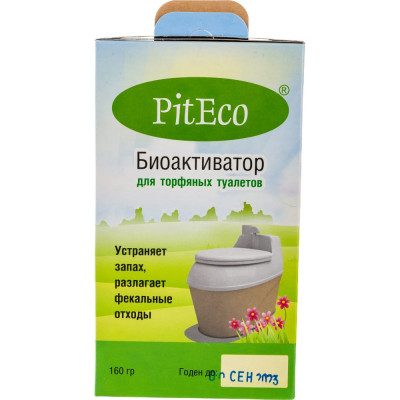 Piteco Биоактиватор для торфяных туалетов 160 гр 6шт В160