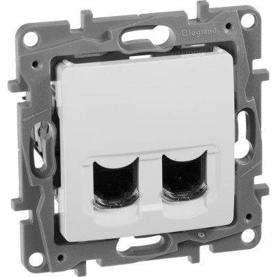 Legrand Роз 2ХRJ45 6 UTP БЕЛ ETIKA 672254