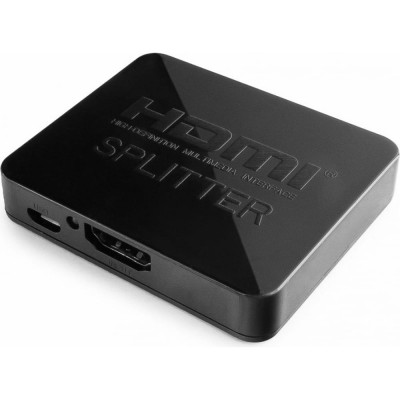 Cablexpert Разветвитель HDMI HD19F/2x19F 1 ком 2 монитора Full-HD 3D 1.4v, каскадируемый DSP-2PH4-03
