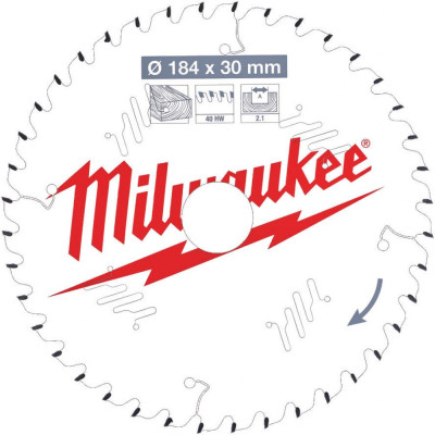 Пильный диск по дереву для циркулярной пилы Milwaukee 4932471298