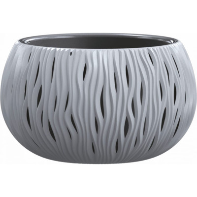 Prosperplast Кашпо для цветов SANDY BOWL DSK370-405U серый 2 предмета 9л DSK370-405U