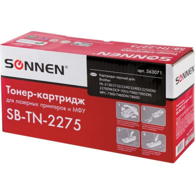 Лазерный картридж для BROTHER HL-2240R/2240DR/2250DNR SONNEN SB-TN2275 363071