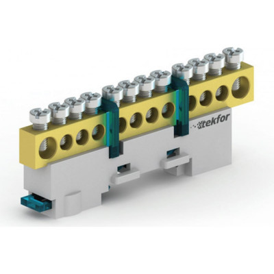 Неизолированная нулевая шина TEKFOR KSN-7-6x9-10 06-08-003