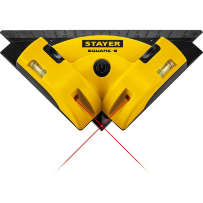 STAYER SQUARE-8 угольник лазерный для кафеля, 8 м, точн. +/-0,4 мм/м, 34928