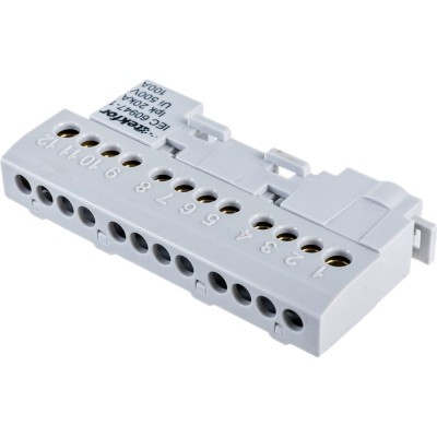 Tekfor Шина нулевая изолированная KSN-6-6x9-12 GREY 06-07-008