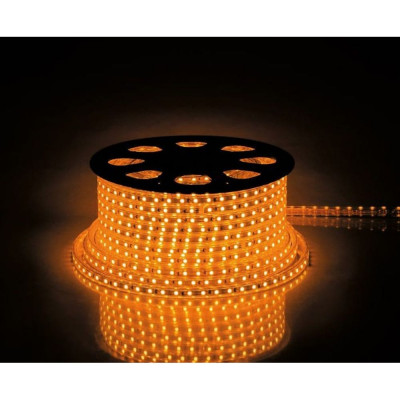 FERON Лента светодиодная, 60SMD 2835 /m 4.4W/m 230V IP65 100m, желтый, LS704 26240