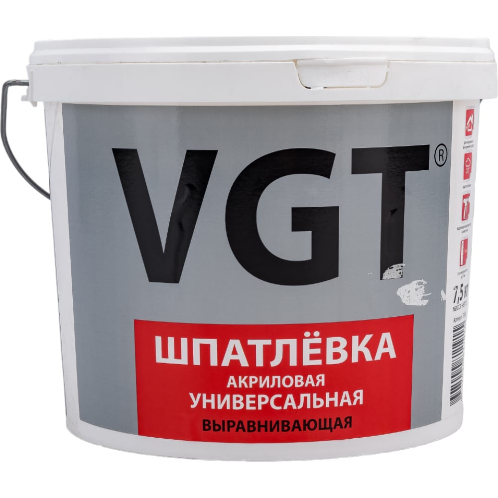 Шпатлевка Vgt Влагостойкая Белый Купить