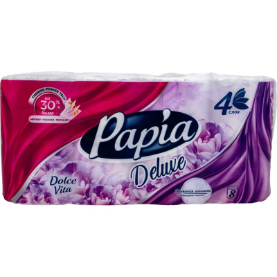 Четырехслойная бумага PAPIA DELUXE Арома Дольче Вита 1015031423