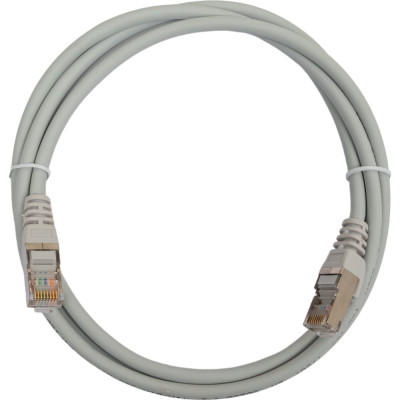 LANMASTER Патч-корд RJ45-RJ45, 4 пары, FTP, категория 5е, 1.5 м, серый, LSZH, LAN-PC45/S5E-1.5-GY