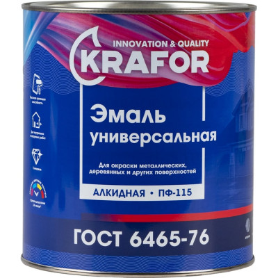 KRAFOR ЭМАЛЬ ПФ-115 ШОКОЛАДНАЯ 2,7 КГ 6 25973