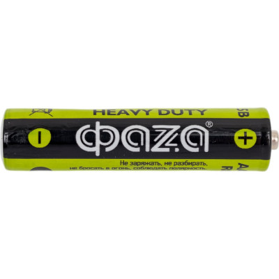ФАZА Батарейка Элемент питания солевой AAA/R03 1.5В Heavy Duty Shrink-4 (упаковка 4шт) 5002326