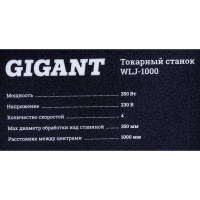 Gigant Токарный станок WLJ-1000