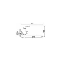 Ledeme Смеситель для ванны с длинным изливом и душем L2239-B хром 89765