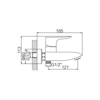 Смеситель для ванны Ledeme L3234 805761