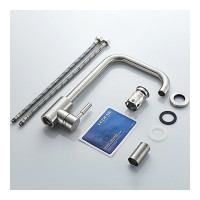 LEDEME Смеситель для кухни с гайкой, нержавейка, L74998A-4 65892