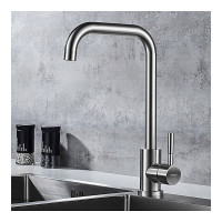 LEDEME Смеситель для кухни с гайкой, нержавейка, L74998A-4 65892