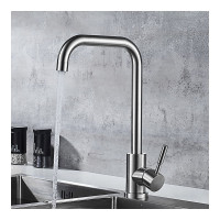 LEDEME Смеситель для кухни с гайкой, нержавейка, L74998A-4 65892