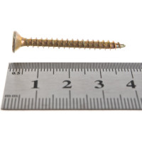 Универсальный саморез по дереву КрепСтройГрупп 4х40 желтый цинк, 300 шт. 145435