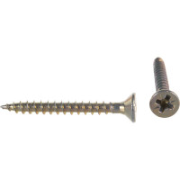 Универсальный саморез по дереву КрепСтройГрупп 4х35 желтый цинк, 300 шт. 145434