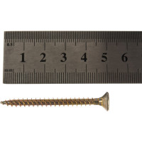 Универсальный саморез по дереву КрепСтройГрупп 4,5х50 желтый цинк, 150 шт. 145426