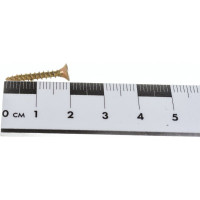 Универсальный саморез по дереву КрепСтройГрупп 3х20 желтый цинк, 500 шт. 145414