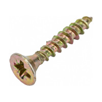 Универсальный саморез по дереву КрепСтройГрупп 3,5х20 желтый цинк, 500 шт. 145406