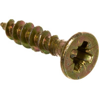 Универсальный саморез по дереву КрепСтройГрупп 3,5х16 желтый цинк, 500 шт. 145405