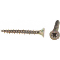 Универсальный саморез по дереву КрепСтройГрупп 3х25 желтый цинк, 500 шт. 145415