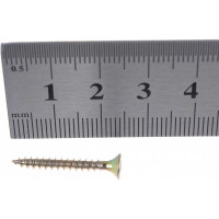 Универсальный саморез по дереву КрепСтройГрупп 3х25 желтый цинк, 500 шт. 145415