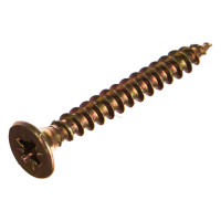 Универсальный саморез по дереву КрепСтройГрупп 6х50 желтый цинк, 100 шт. 145458