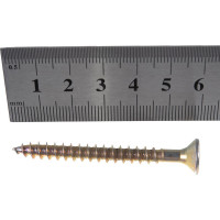 Универсальный саморез по дереву КрепСтройГрупп 6х60 желтый цинк, 100 шт. 145459