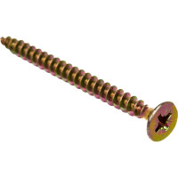 Универсальный саморез по дереву КрепСтройГрупп 5х60 желтый цинк, 100 шт. 145449