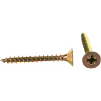Универсальный саморез по дереву КрепСтройГрупп 5х40 желтый цинк, 200 шт. 145446