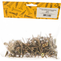 Универсальный саморез по дереву КрепСтройГрупп 5х40 желтый цинк, 200 шт. 145446