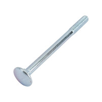 Мебельный болт КРЕП-КОМП цинк, DIN603, 6х80, пр. 5.8, фасовка 100 шт. бм680ф