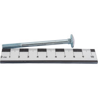 Мебельный болт КРЕП-КОМП цинк, DIN603, 6х80, пр. 5.8, фасовка 100 шт. бм680ф