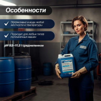 Средство для удаления нефтемаслянных загрязнений 5л, щелочное Мега Н А-160