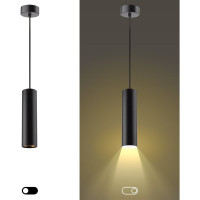 Подвесной светильник ЭРА PL1 GU10, BK 300, D80*300 мм, черный Б0041506