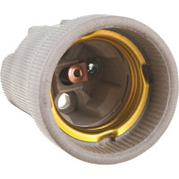 Патрон ЭРА Е27 подвесной, керамика, белый (Упаковка 50 шт) Б0043694