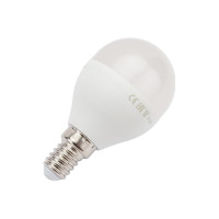 Светодиодная лампа ECOWATT P45, 230В, 5.3W, 2700K, E14, теплый белый свет, шарик 4606400419808