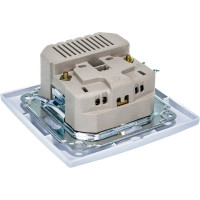 Розетка+USB Intro 141001 IP20, СУ, Plano, белый Б0043247