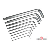 Набор шестигранников с шаром 9 предметов СЕРВИС КЛЮЧ 70670