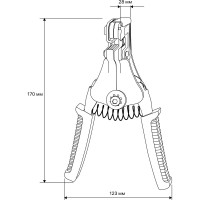 Инструмент для снятия изоляции duwi полуавтоматичсекий, 0,3 - 6 мм WS-03 PROFI 26125 4