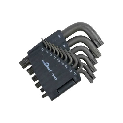 Набор Г-образных звездочек торкс 15 предметов СЕРВИС КЛЮЧ PROFFI 76440