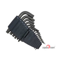 Набор Г-образных звездочек торкс 15 предметов СЕРВИС КЛЮЧ PROFFI 76440